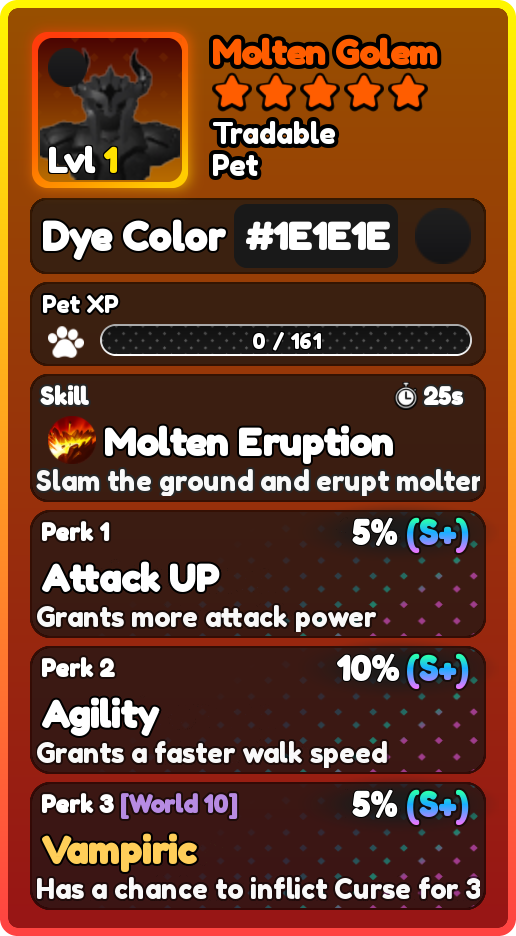Molten Golem pet